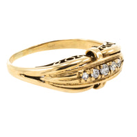 Vintage five stone diamond ring in 14 carat gold-Vintage Rings-The Antique Ring Shop