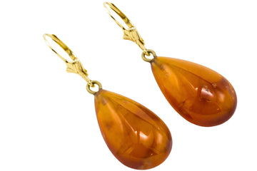 Hassonite garnet earrings in 14 carat gold