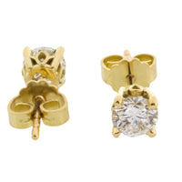 Brilliant cut diamond studs in 18 carat gold-Earrings-The Antique Ring Shop