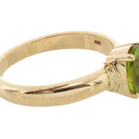 Peridot ring in 14 carat gold-Vintage Rings-The Antique Ring Shop