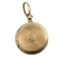 Antique 14 carat gold photo locket-Pendants-The Antique Ring Shop