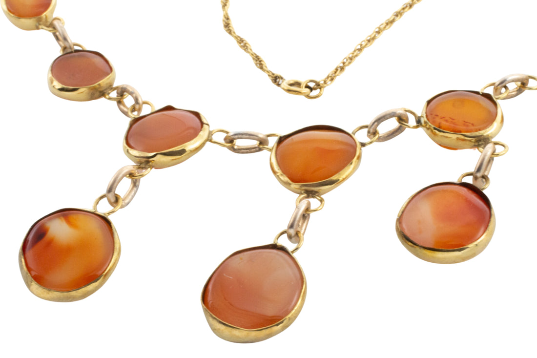 Victorian carnelian collier-colliers-The Antique Ring Shop