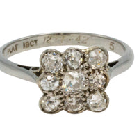 Art Deco old cut diamond ring-engagement rings-The Antique Ring Shop