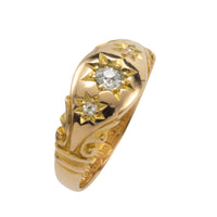 Victorian diamond gypsy ring from 1896-Antique rings-The Antique Ring Shop