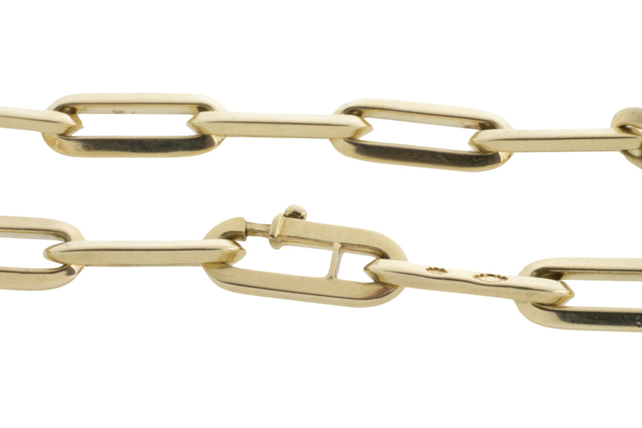 Forever closed link bracelet in 14 carat gold-Bracelets-The Antique Ring Shop