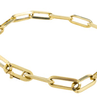 Forever closed link bracelet in 14 carat gold-Bracelets-The Antique Ring Shop