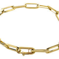 Forever closed link bracelet in 14 carat gold-Bracelets-The Antique Ring Shop