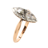 Rose diamond marquise ring-Antique rings-The Antique Ring Shop