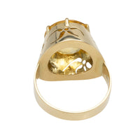 Vintage citrine ring in 14 carat gold-Vintage Rings-The Antique Ring Shop