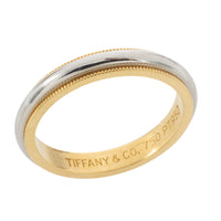 Tiffany & Co platina en 18 karaat gouden band