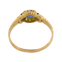 Edwardian sapphire and diamond ring from 1902