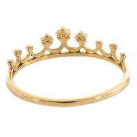 14 carat gold tiara ring with diamonds