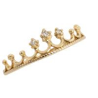 14 carat gold tiara ring with diamonds