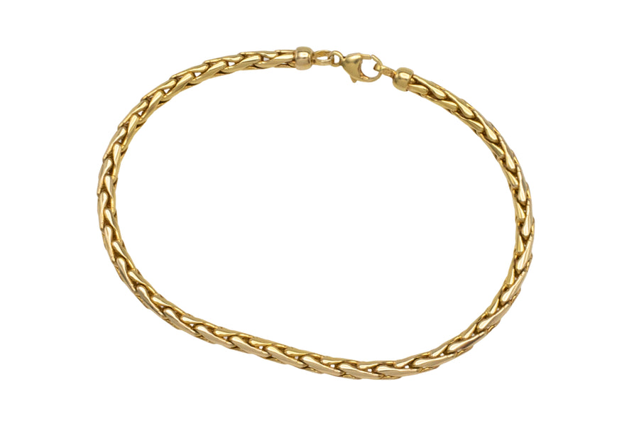 Foxtail bracelet in 14 carat gold-Bracelets-The Antique Ring Shop