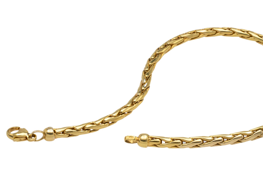 Foxtail bracelet in 14 carat gold-Bracelets-The Antique Ring Shop