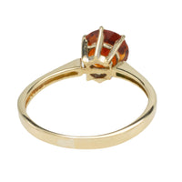 Madeira citrine solitaire ring-Vintage Rings-The Antique Ring Shop