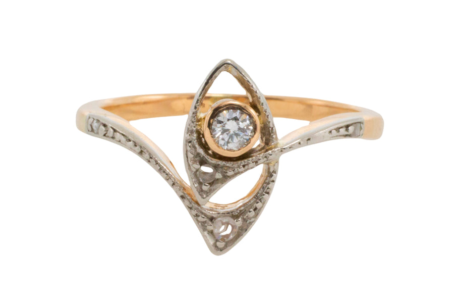 Vintage Art Nouveau style diamond ring-Vintage Rings-The Antique Ring Shop