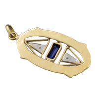 18 carat gold Art Deco pendant-Pendants-The Antique Ring Shop