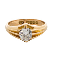 Old cut diamond solitaire ring from 1911-Antique rings-The Antique Ring Shop