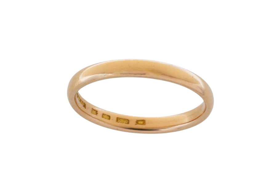 22 carat gold band from 1925-wedding rings-The Antique Ring Shop
