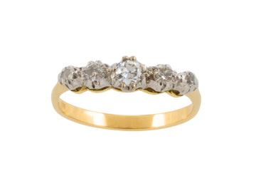 Vintage diamond ring in 14 carat gold-Vintage Rings-The Antique Ring Shop