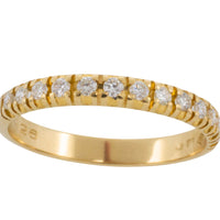 Half eternity band with brilliant cut diamonds-wedding rings-The Antique Ring Shop