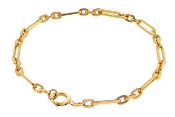 Vintage link bracelet in 18 carat gold-Bracelets-The Antique Ring Shop