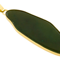 Vintage jade pendant in 14 carat gold-Pendants-The Antique Ring Shop