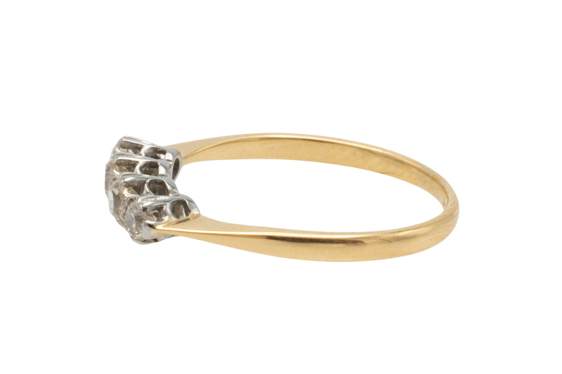 Edwardian four stone diamond ring-Antique rings-The Antique Ring Shop