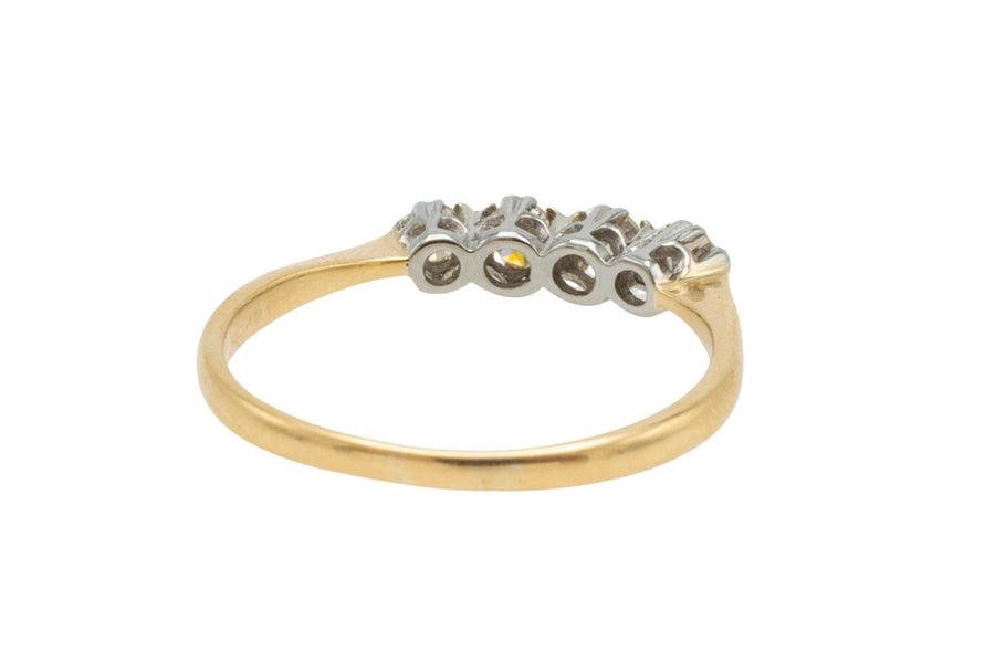 Edwardian four stone diamond ring-Antique rings-The Antique Ring Shop