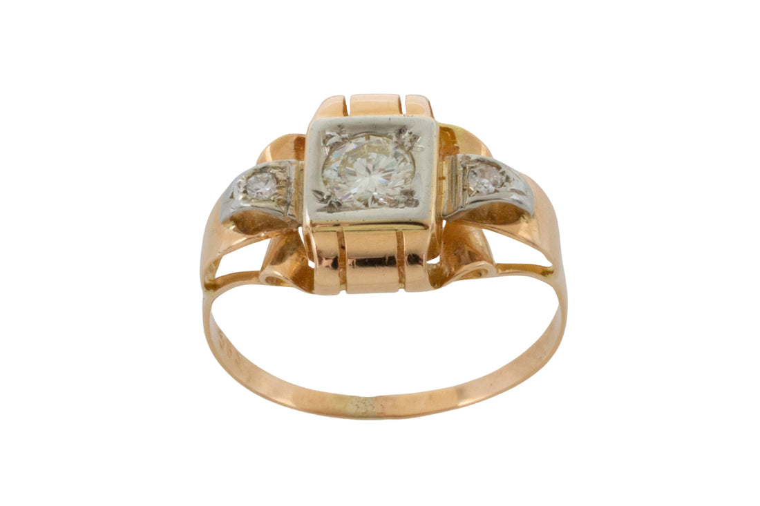 14 carat Art Deco ring-The Antique Ring Shop