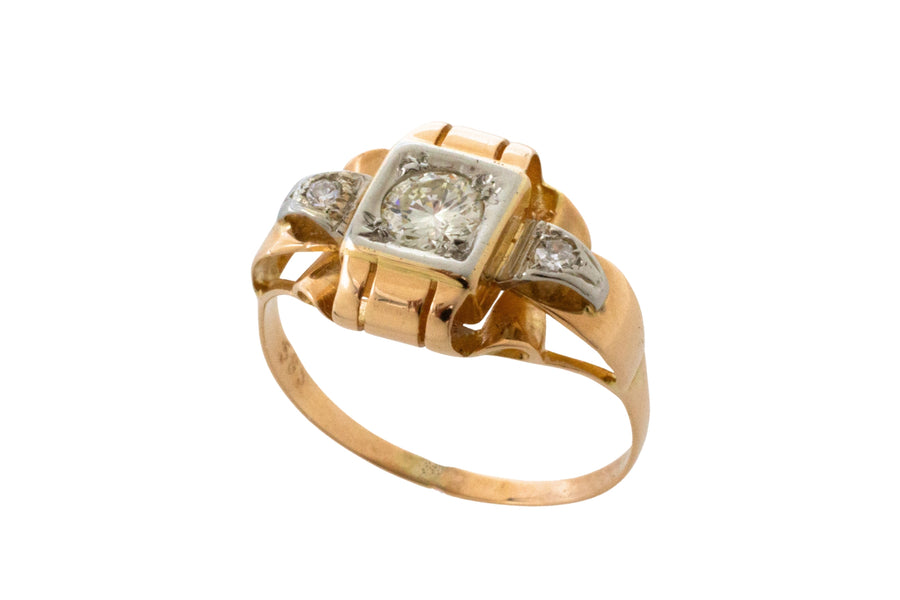 14 carat Art Deco ring-The Antique Ring Shop