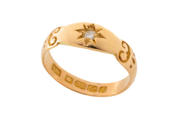 22 carat ring from Birmingham 1905-The Antique Ring Shop