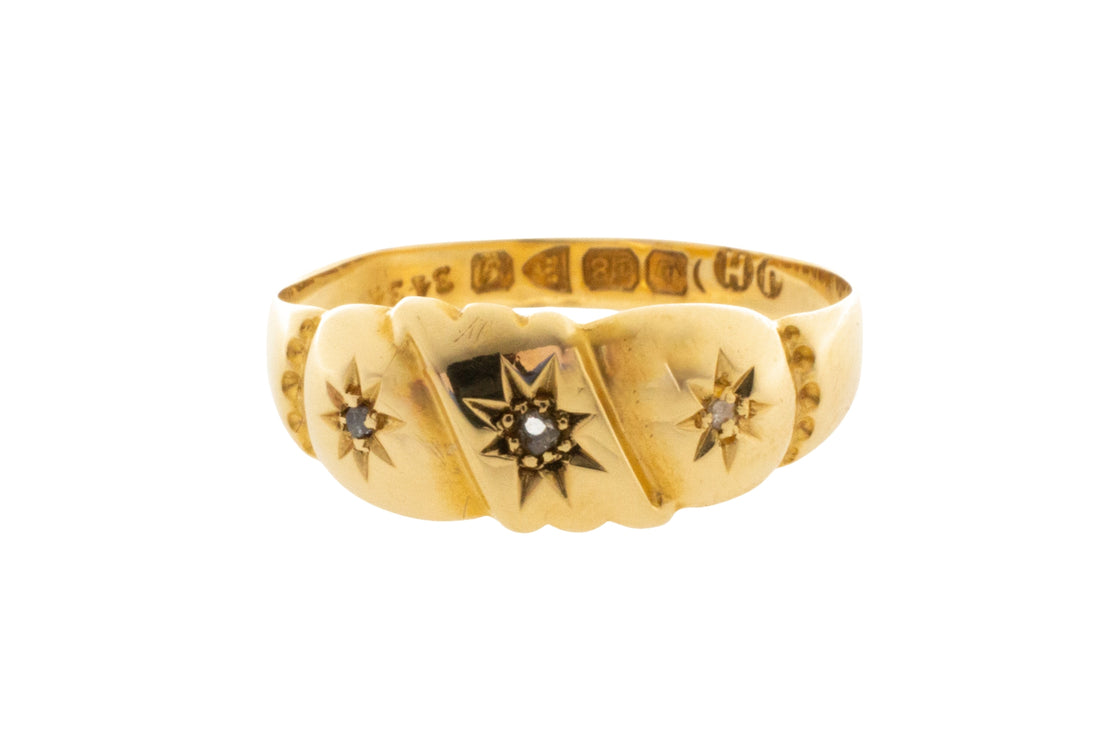 Rose diamond gypsy ring from 1907-Antique rings-The Antique Ring Shop