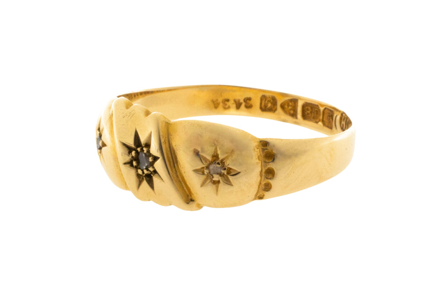 Rose diamond gypsy ring from 1907-Antique rings-The Antique Ring Shop
