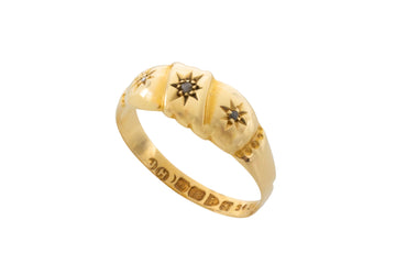 Rose diamond gypsy ring from 1907-Antique rings-The Antique Ring Shop