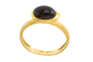 18 carat gold Marco Bicego ring with garnet-Vintage Rings-The Antique Ring Shop