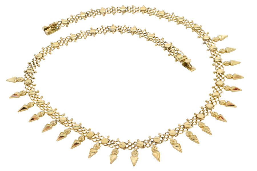 Vintage 14 carat gold collier-colliers-The Antique Ring Shop