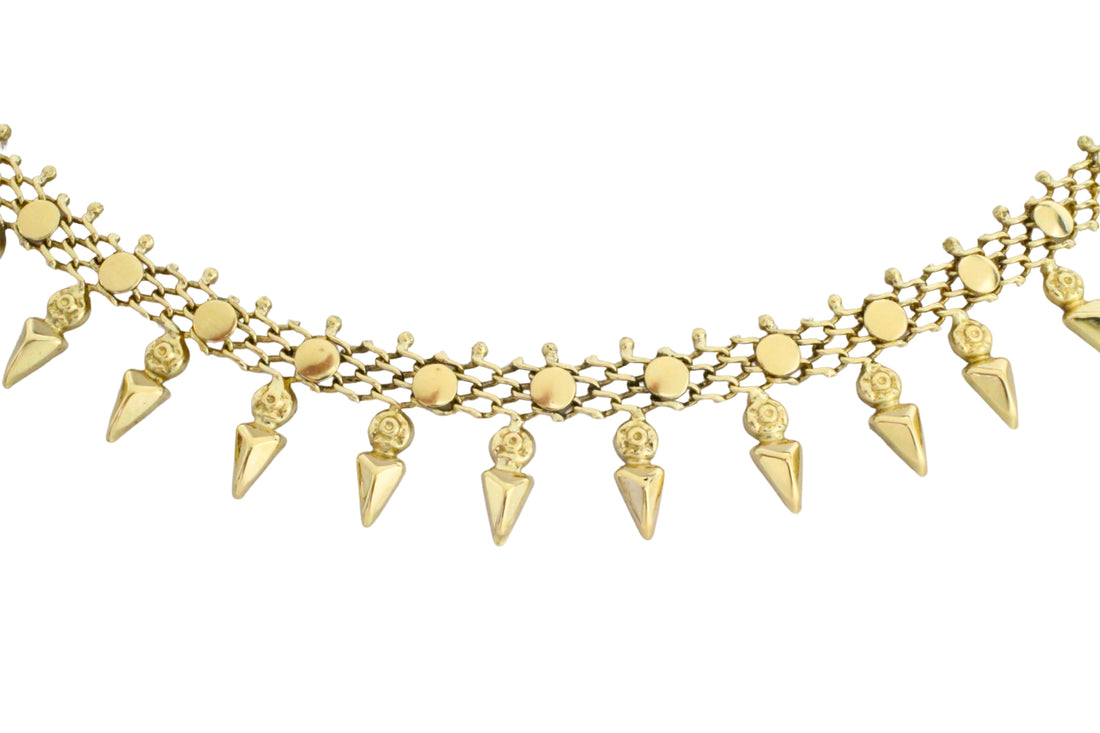 Vintage 14 carat gold collier-colliers-The Antique Ring Shop