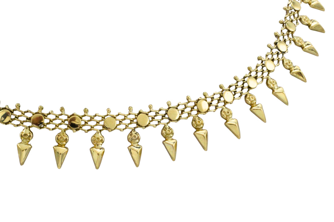 Vintage 14 carat gold collier-colliers-The Antique Ring Shop