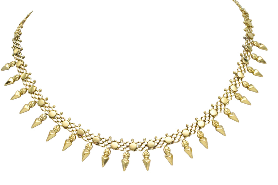 Vintage 14 carat gold collier-colliers-The Antique Ring Shop