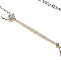 Edwardian pendant with old cut diamonds-Pendants-The Antique Ring Shop