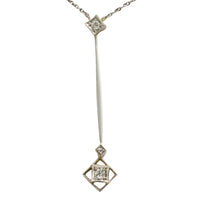Edwardian pendant with old cut diamonds-Pendants-The Antique Ring Shop