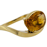 Vintage citrine ring in 14 carat gold-Vintage Rings-The Antique Ring Shop