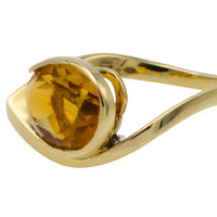 Vintage citrine ring in 14 carat gold-Vintage Rings-The Antique Ring Shop