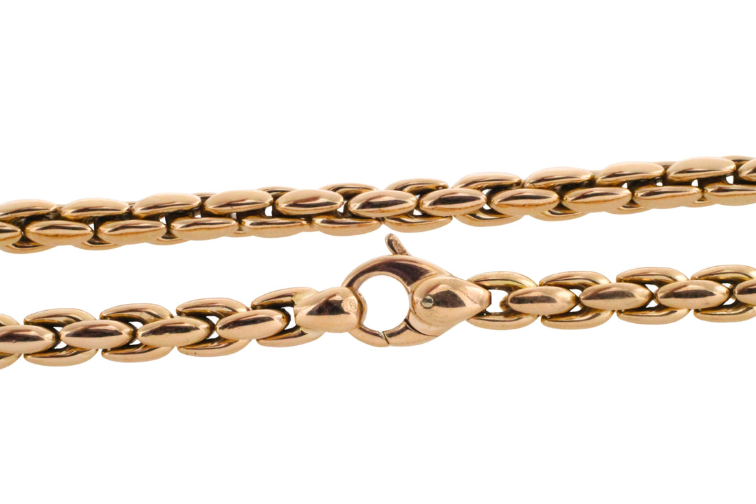 Cable style bracelet in 14 carat gold-Bracelets-The Antique Ring Shop