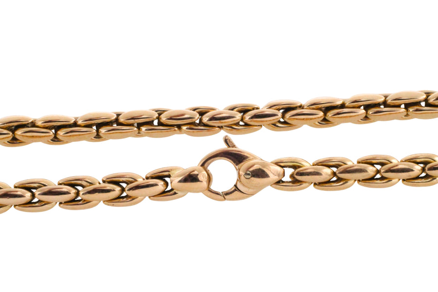 Cable style bracelet in 14 carat gold-Bracelets-The Antique Ring Shop