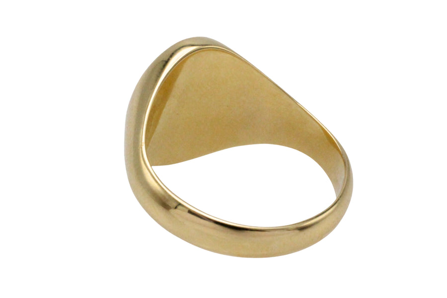 14 carat gold signet ring-gents rings-The Antique Ring Shop
