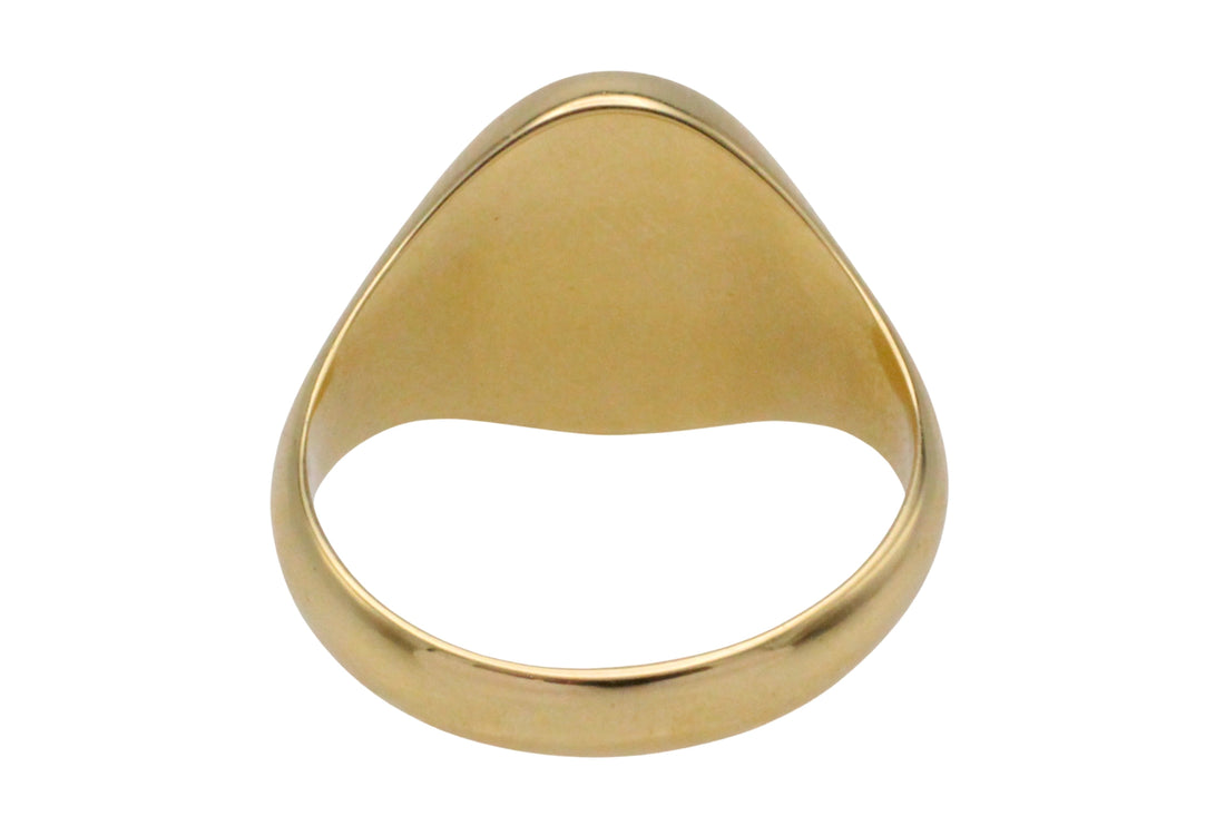 14 carat gold signet ring-gents rings-The Antique Ring Shop