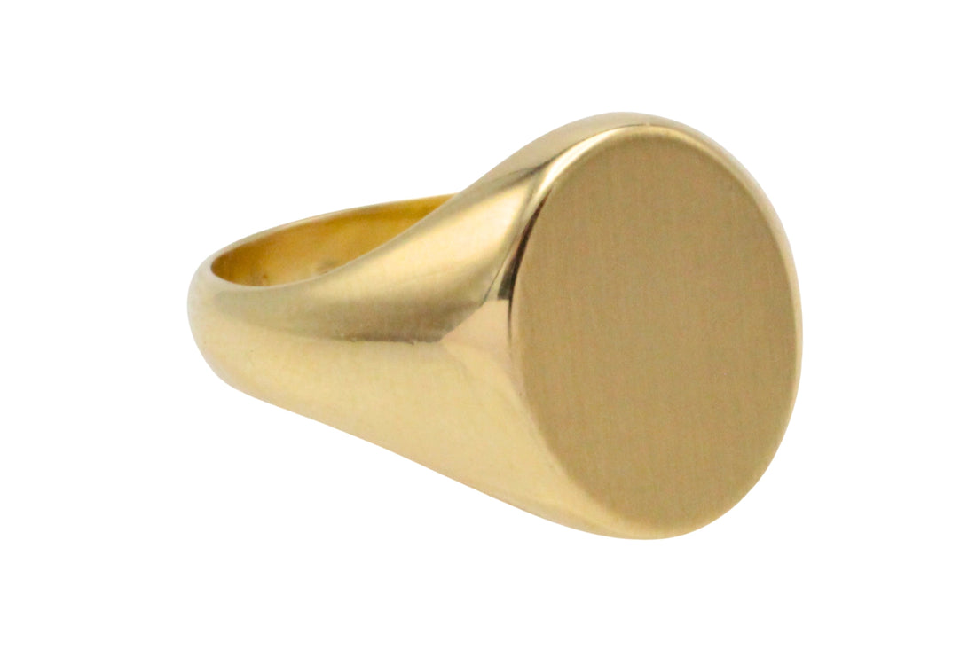 14 carat gold signet ring-gents rings-The Antique Ring Shop